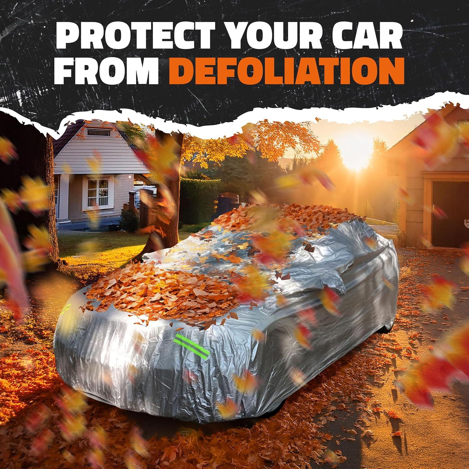 imageMockins 200quotx75quotx60quot Large Sedan Car Cover  190T Polyester Soft Indoor ampamp Outdoor Car Cover for Dust UV Light Rain Snow ampamp Frost  Weather Proof Car Covers for Automobiles  Full Car Tarp Cover SetSedan  Extra Small  175 x 70 x 60