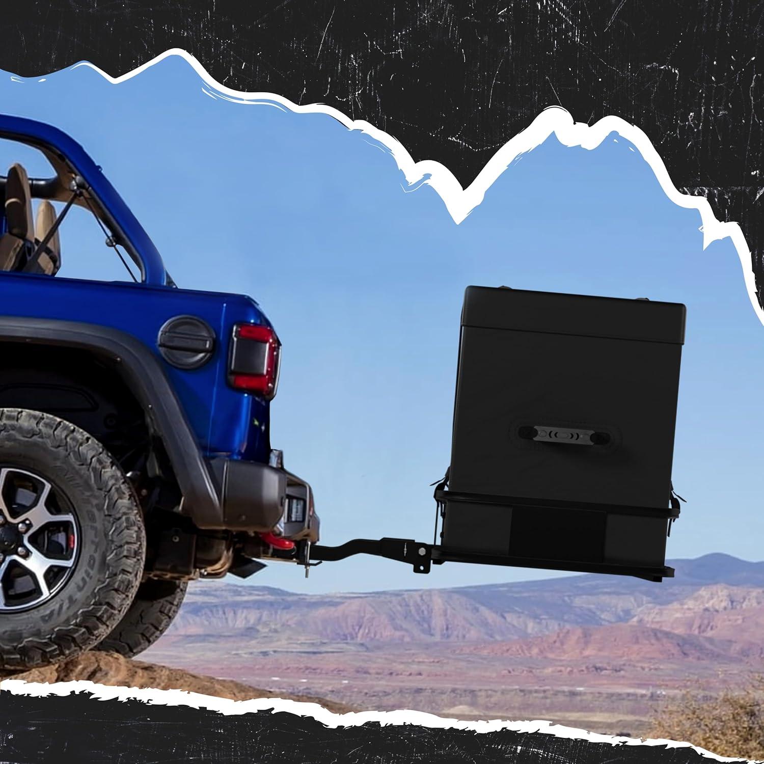 imageMockins 25 CuFt Weatherproof Trailer Hitch Cargo Carrier Bag  60quotx24quotx31quot Waterproof Cargo Bag for Hitch Carrier ampamp Truck Bed Storage  Vinyl Vehicle SoftShell Carriers wStraps Lock ampamp Carry Bag25 Cu Ft  XL Black