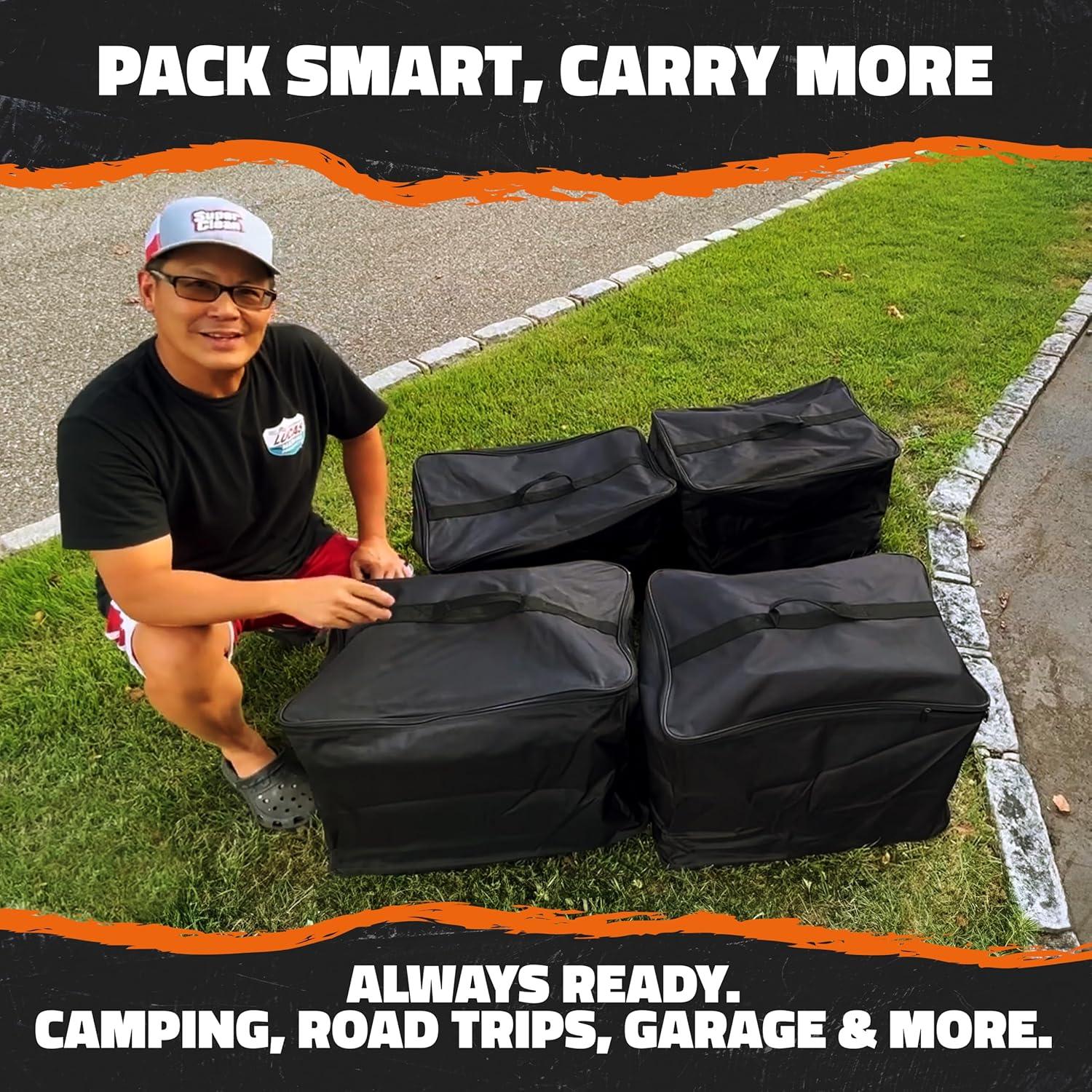 imageMockins 60quotx24quotx6quot Trailer Hitch Cargo Carrier w 30 CuFt Waterproof Cargo Bag for Hitch Carrier ampamp 6 Packing Cubes  Car Trailer Basket ampamp Vehicle Soft Shell Carriers for SUV Car ampamp Truck wAccessories4 Packing Cubes