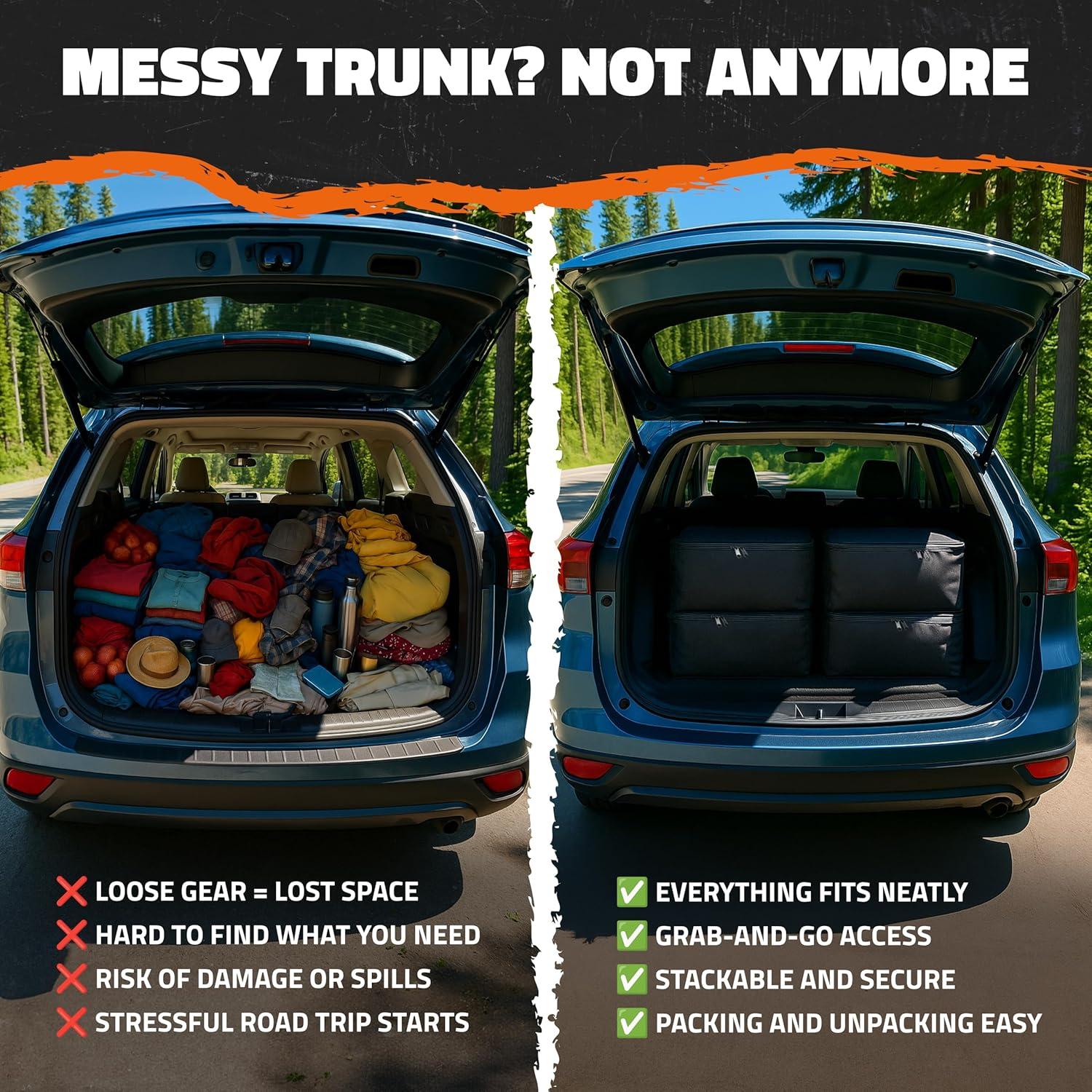 imageMockins 60quotx24quotx6quot Trailer Hitch Cargo Carrier w 30 CuFt Waterproof Cargo Bag for Hitch Carrier ampamp 6 Packing Cubes  Car Trailer Basket ampamp Vehicle Soft Shell Carriers for SUV Car ampamp Truck wAccessories4 Packing Cubes