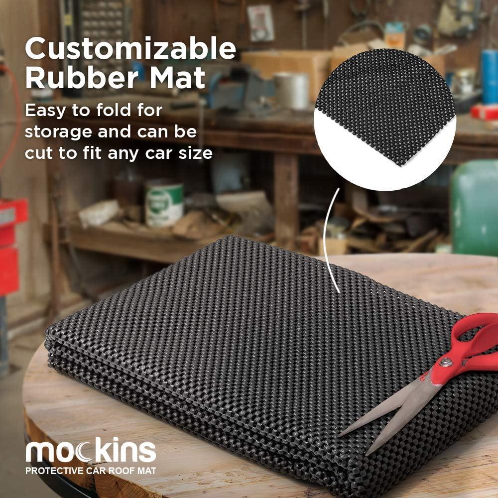 imageMockins 60quotx40quot Anti Slip Mat for Car Top Carrier ampamp Roof Bag  Car Top Storage PVC Foam Pad  Car Roof Rack Pads for Crossbars  TrimtoFit Protective Mat for Under SUV Car ampamp Truck Rooftop Cargo Bag55 X 37