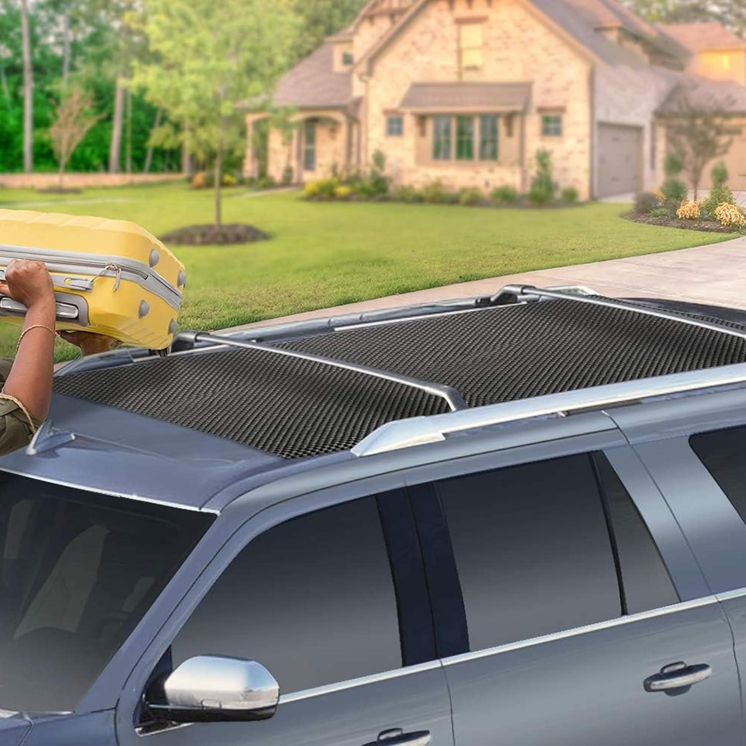 imageMockins 60quotx40quot Anti Slip Mat for Car Top Carrier ampamp Roof Bag  Car Top Storage PVC Foam Pad  Car Roof Rack Pads for Crossbars  TrimtoFit Protective Mat for Under SUV Car ampamp Truck Rooftop Cargo Bag60 X 40