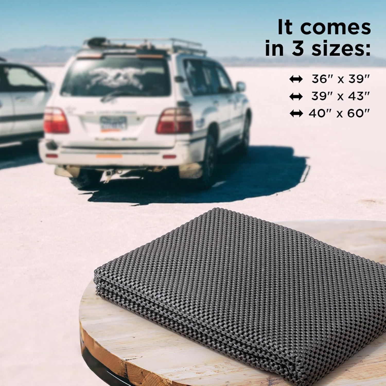 imageMockins 60quotx40quot Anti Slip Mat for Car Top Carrier ampamp Roof Bag  Car Top Storage PVC Foam Pad  Car Roof Rack Pads for Crossbars  TrimtoFit Protective Mat for Under SUV Car ampamp Truck Rooftop Cargo Bag60 X 40