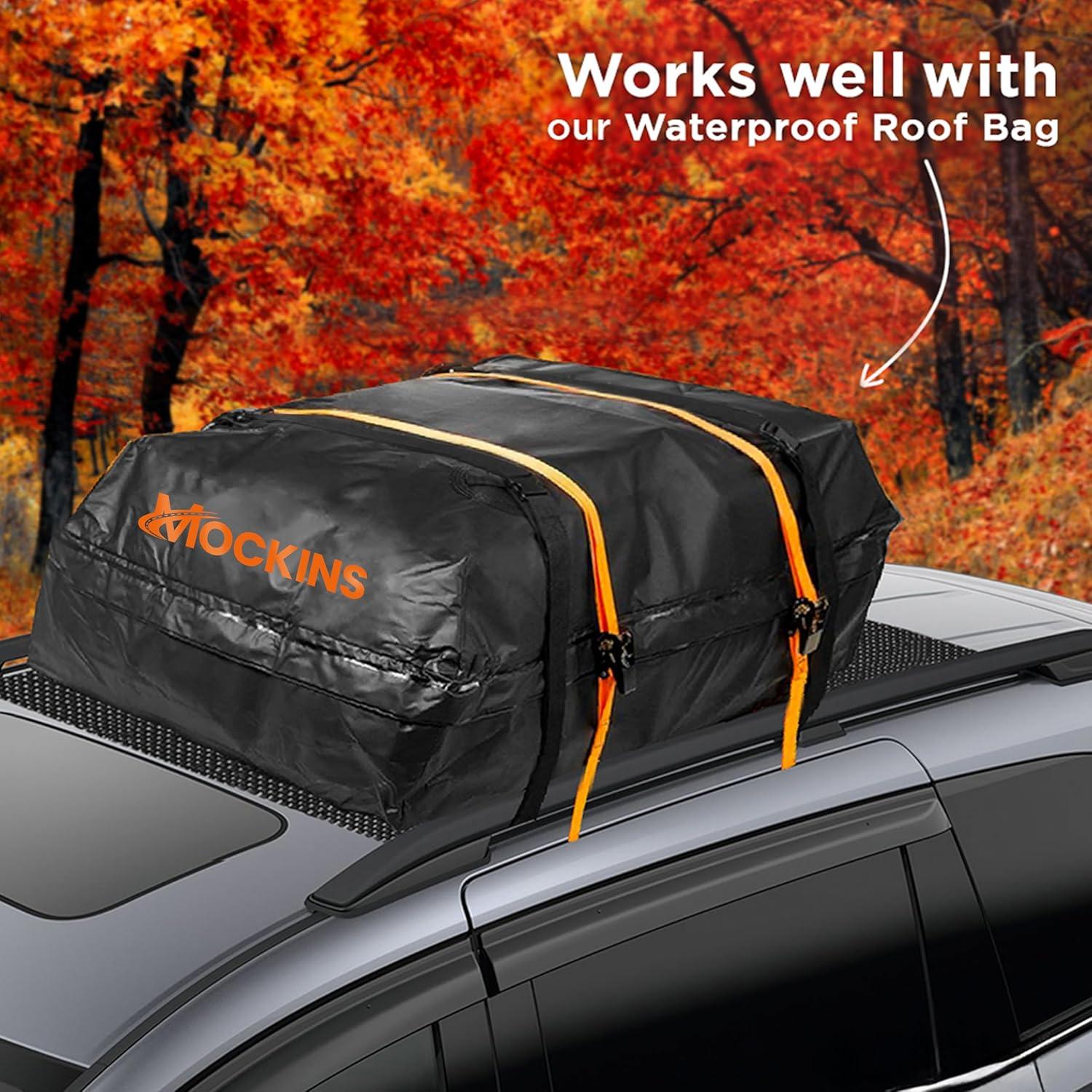 imageMockins 60quotx40quot Anti Slip Mat for Car Top Carrier ampamp Roof Bag  Car Top Storage PVC Foam Pad  Car Roof Rack Pads for Crossbars  TrimtoFit Protective Mat for Under SUV Car ampamp Truck Rooftop Cargo Bag60 X 40