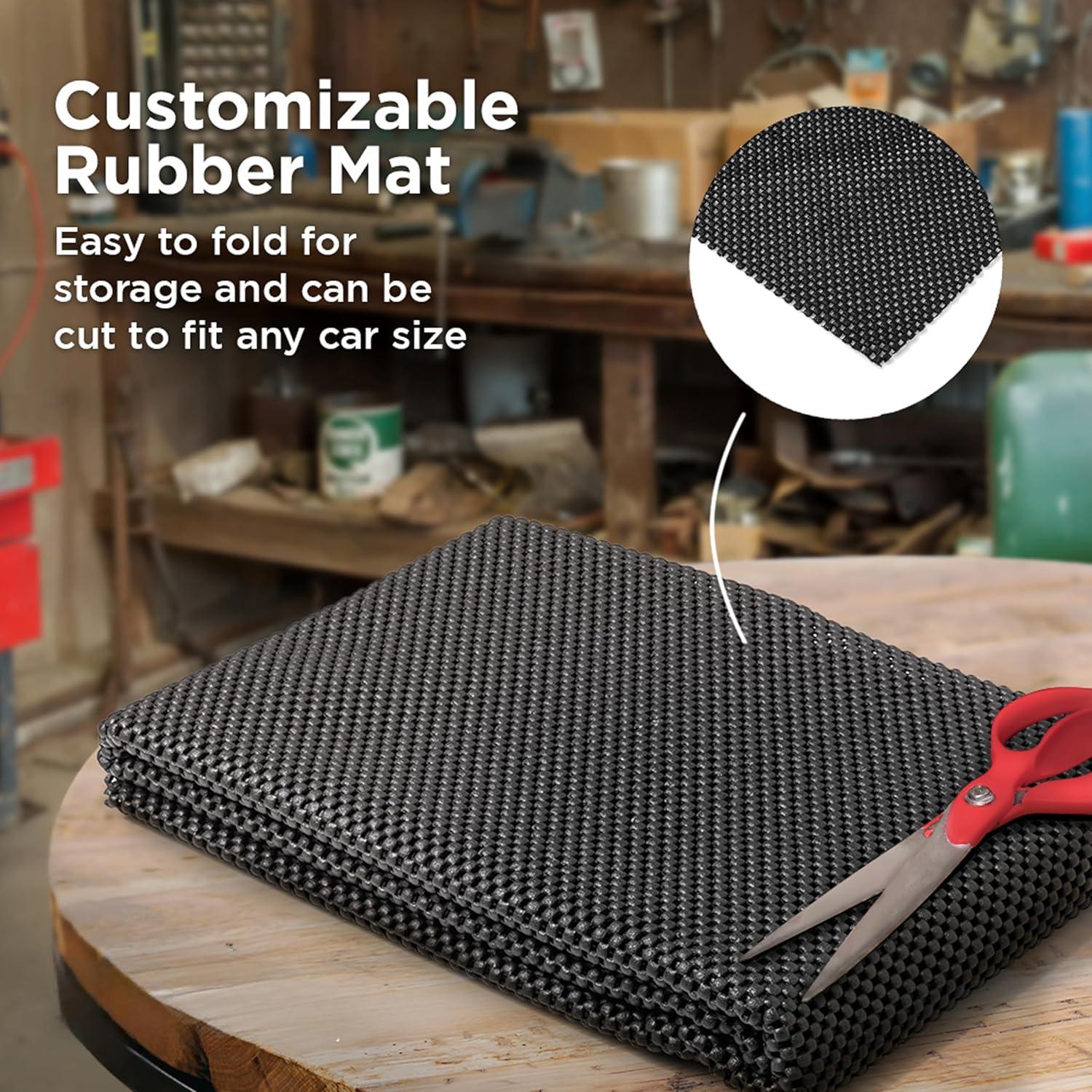 imageMockins 60quotx40quot Anti Slip Mat for Car Top Carrier ampamp Roof Bag  Car Top Storage PVC Foam Pad  Car Roof Rack Pads for Crossbars  TrimtoFit Protective Mat for Under SUV Car ampamp Truck Rooftop Cargo Bag60 X 40