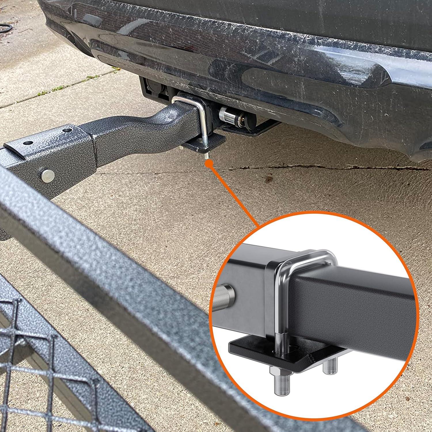 imageMockins Anti Rattle Hitch Tightener 2 Inch ampamp 125 Inch Receivers  HeavyDuty AntiRust Steel Trailer Hitch Stabilizer  Reduces Noise ampamp Sway Movement on Cargo Racks  Adaptable ampamp Easy to Install