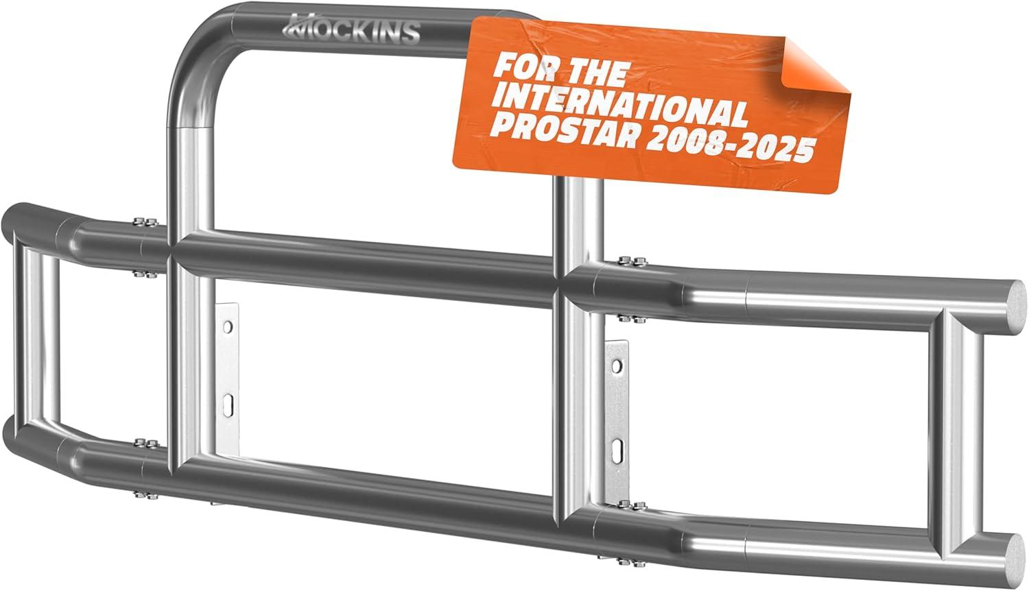 imageMockins Mack Pinnacle 20072014 Bumper Guard Mounting Bracket Set  HeavyDuty AllWeather Folding Front Bumper Bracket wHardware Included to Attach Deer Guard for Mack Pinnacle 0714 Semi TruckInternational Prostar 0825