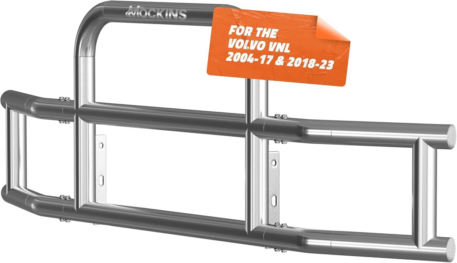 imageMockins Mack Pinnacle 20072014 Bumper Guard Mounting Bracket Set  HeavyDuty AllWeather Folding Front Bumper Bracket wHardware Included to Attach Deer Guard for Mack Pinnacle 0714 Semi TruckVolvo VNL 0417