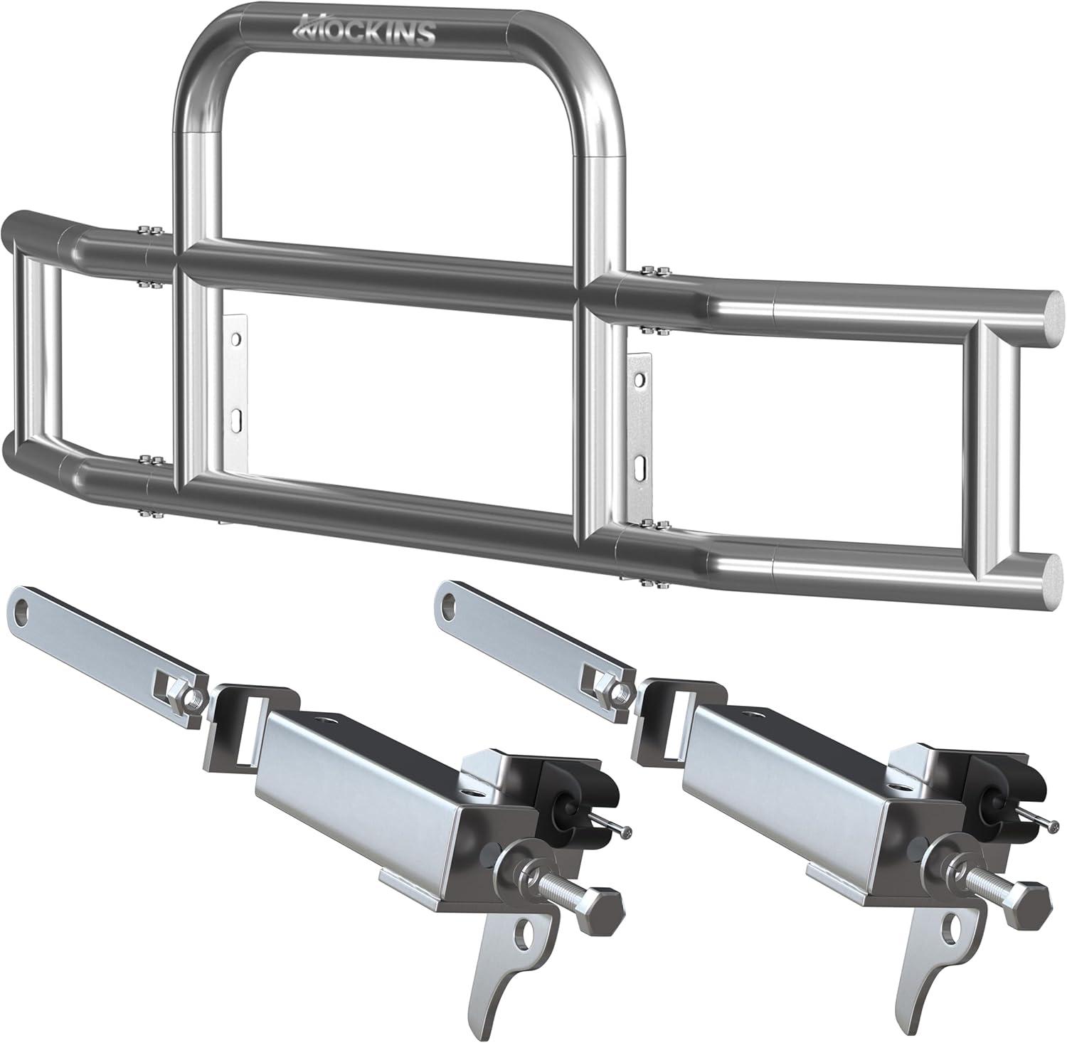 imageMockins Mack Pinnacle 20072014 Bumper Guard Mounting Bracket Set  HeavyDuty AllWeather Folding Front Bumper Bracket wHardware Included to Attach Deer Guard for Mack Pinnacle 0714 Semi TruckMack Pinnacle 0714