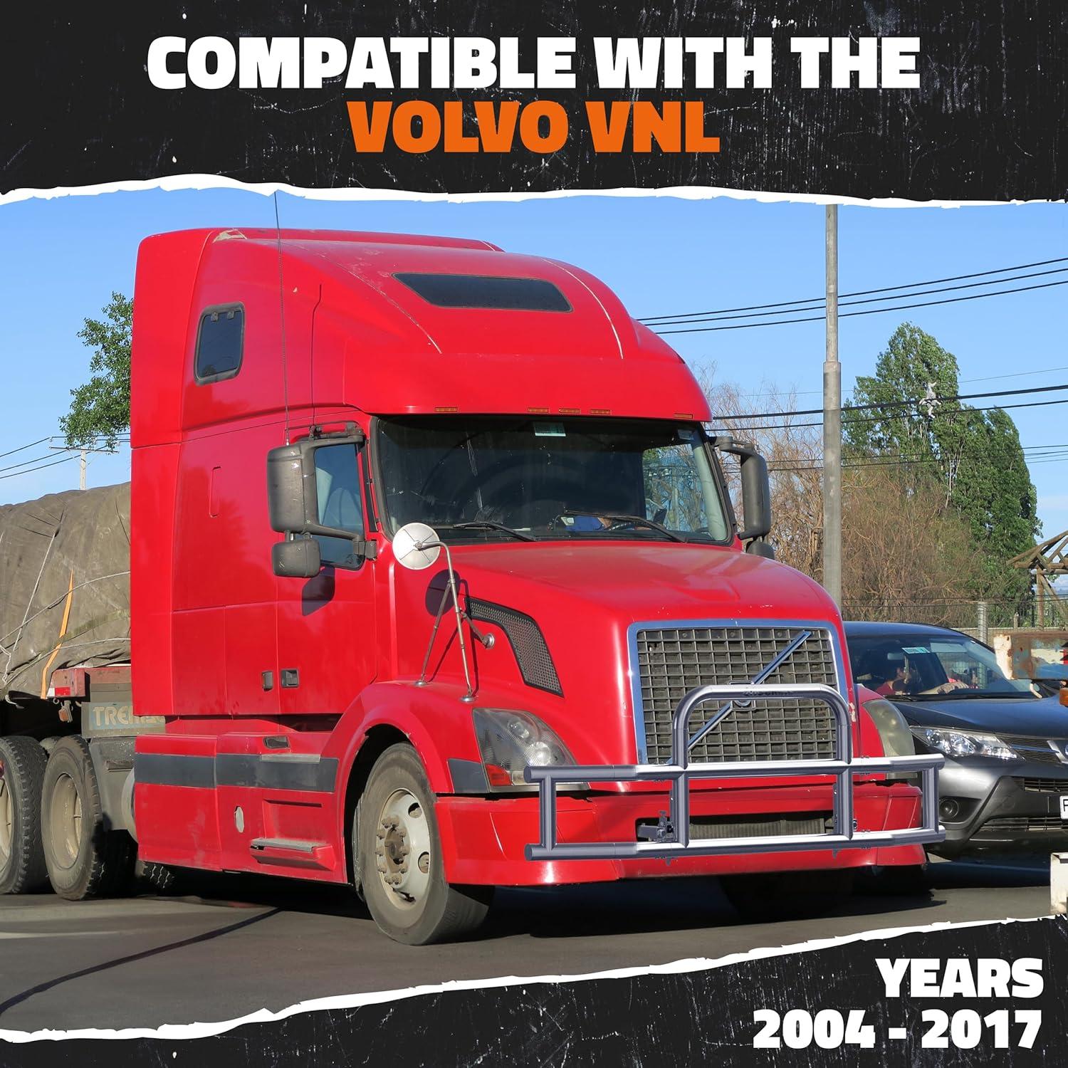 imageMockins Mack Pinnacle 20072014 Bumper Guard Mounting Bracket Set  HeavyDuty AllWeather Folding Front Bumper Bracket wHardware Included to Attach Deer Guard for Mack Pinnacle 0714 Semi TruckVolvo VNL 0417