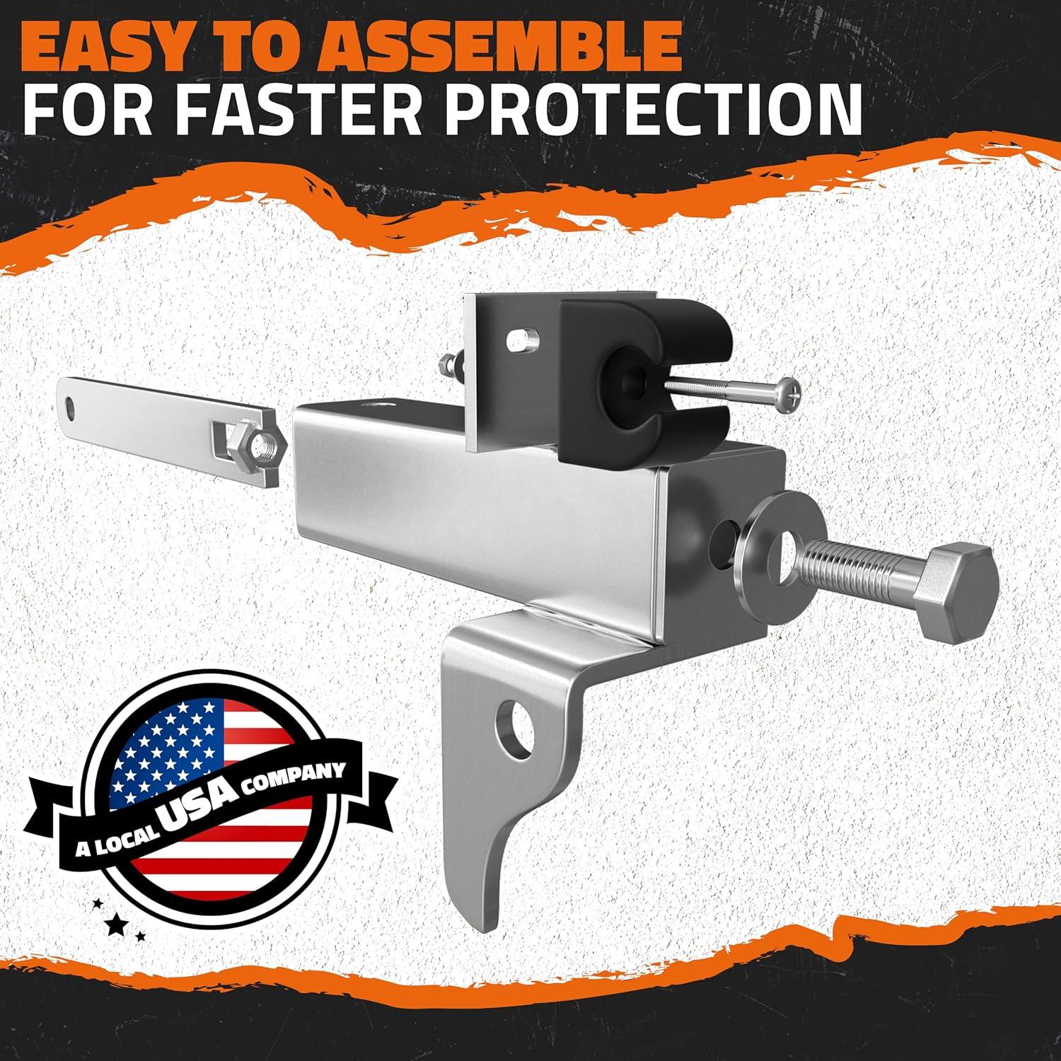 imageMockins Mack Pinnacle 20072014 Bumper Guard Mounting Bracket Set  HeavyDuty AllWeather Folding Front Bumper Bracket wHardware Included to Attach Deer Guard for Mack Pinnacle 0714 Semi TruckKenworth T660  T680  0717