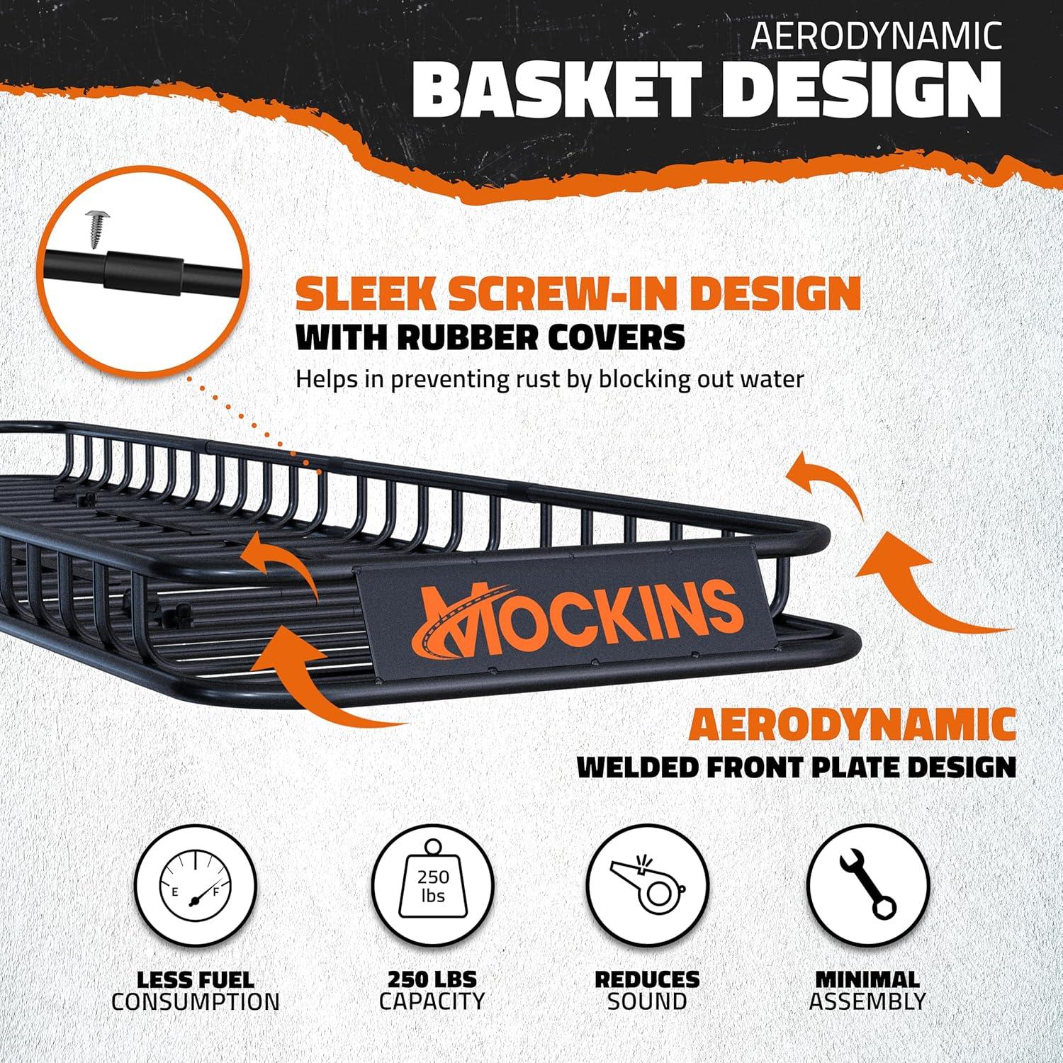 imageMockins XL 84quotx39quotx6quot Extendable Roof Rack Cargo Carrier ampamp 35 CuFt Waterproof Cargo Bag for Top of Car  3 Length Sizes 40quot63quot84quot Luggage Rack for SUV Car ampamp Truck with Roof Basket Accessories85L x 24W x 4H  20 CuFt Roof Bag