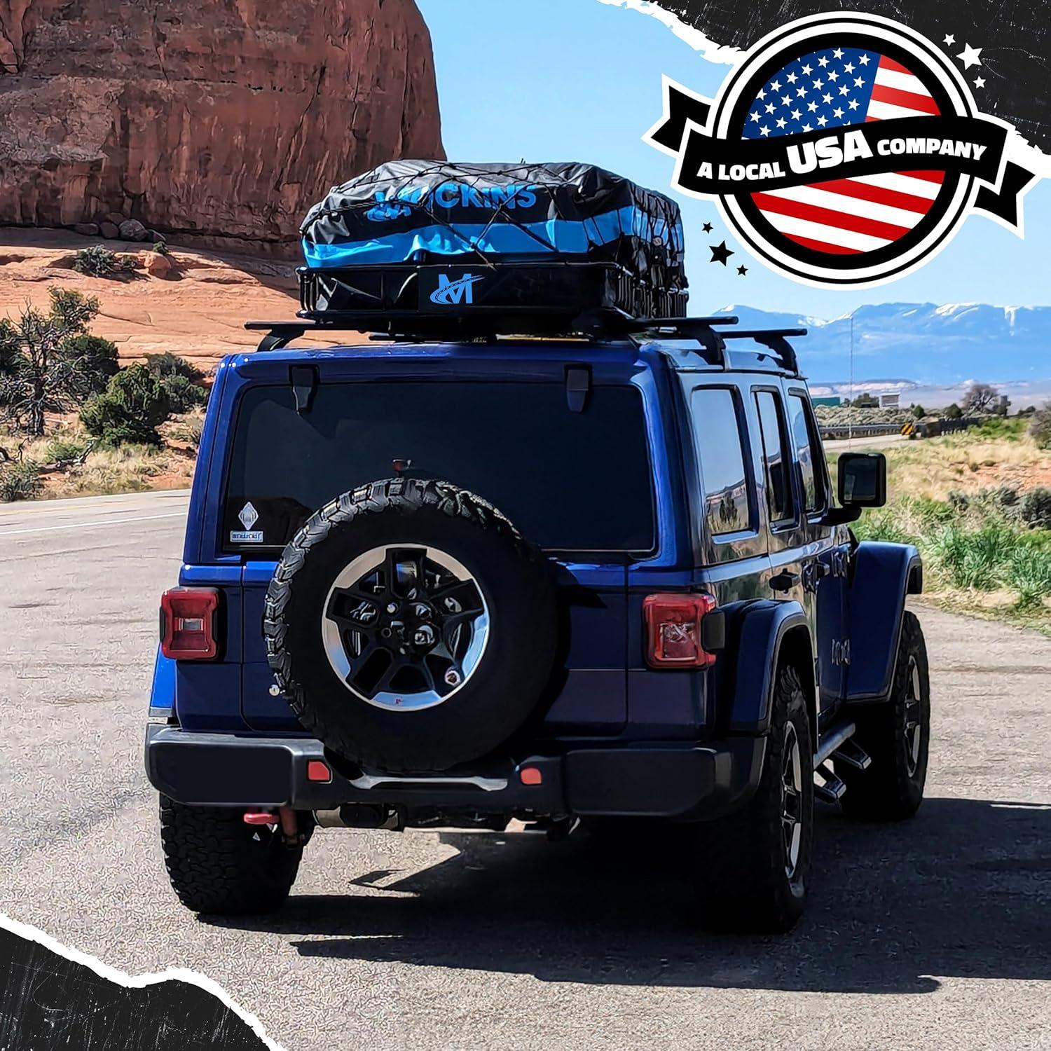 imageMockins XL 84quotx39quotx6quot Extendable Roof Rack Cargo Carrier ampamp 35 CuFt Waterproof Cargo Bag for Top of Car  3 Length Sizes 40quot63quot84quot Luggage Rack for SUV Car ampamp Truck with Roof Basket Accessories84L x 39W x 6H  35 CuFt Bag