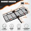 image60quotx24quotx6quot Folding Tow Hitch Cargo Carrier ampamp 25 Cubic Ft Waterproof Cargo Bag for Hitch Carrier Bundle