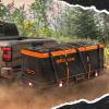 imageMockins 16 CuFt Trailer Hitch Cargo Carrier Bag  58quotx20quotx24quot AllWeather Waterproof Cargo Bag for Hitch Carrier  AbrasionResistant Vinyl Truck Bed Storage Set wStraps Combo Lock ampamp Carry CaseBlackOrange