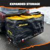 imageMockins 16 CuFt Trailer Hitch Cargo Carrier Bag  58quotx20quotx24quot Durable Vinyl Cargo Bag for Hitch Carrier  Waterproof Truck Bed Storage Set wStraps ampamp Lock  Weatherproof Vehicle Soft Shell Carriers20 Cubic Feet  60x20x29