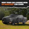 imageMockins 190quotx75quotx60quot Midsize Sedan Car Cover Waterproof All Weather  Heavy Duty 250G PVC ampamp Cotton Indoor ampamp Outdoor Car Covers for Automobiles  ScratchResistant Lining Buckle Strap ampamp Carry BagPick Up Truck  Large  235 x 80 x 77