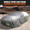 imageMockins 200quotx75quotx60quot Large Sedan Car Cover  190T Polyester Soft Indoor ampamp Outdoor Car Cover for Dust UV Light Rain Snow ampamp Frost  Weather Proof Car Covers for Automobiles  Full Car Tarp Cover SetSedan  Medium  190 x 75 x 60 with Zipper Door