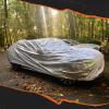imageMockins 200quotx75quotx60quot Large Sedan Car Cover  190T Polyester Soft Indoor ampamp Outdoor Car Cover for Dust UV Light Rain Snow ampamp Frost  Weather Proof Car Covers for Automobiles  Full Car Tarp Cover SetSedan  Medium  190 x 75 x 60 with Zipper Door