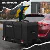 imageMockins 25 CuFt Weatherproof Trailer Hitch Cargo Carrier Bag  60quotx24quotx31quot Waterproof Cargo Bag for Hitch Carrier ampamp Truck Bed Storage  Vinyl Vehicle SoftShell Carriers wStraps Lock ampamp Carry Bag25 Cu Ft  XL Black
