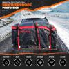 imageMockins 25 CuFt Weatherproof Trailer Hitch Cargo Carrier Bag  60quotx24quotx31quot Waterproof Cargo Bag for Hitch Carrier ampamp Truck Bed Storage  Vinyl Vehicle SoftShell Carriers wStraps Lock ampamp Carry Bag40 Cu Ft  BlackRed