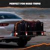 imageMockins 2in1 Trailer Hitch Cargo Carrier Bench 48quotx18quotx6quot w 15 CuFt Vehicle Soft Shell Carriers Bag  500 Lbs Capacity Folding Cargo Hitch Carrier Tailgate Seating Set wStabilizer Straps ampamp Lock48L X 20W X 6H  15 CuFt Bag