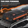 imageMockins 30 CuFt AllWeather Rooftop Cargo Carrier Bag  60quotx43quotx20quot SoftShell Vinyl Car Top Carrier Without Roof Rack  Roof Cargo Bag for Top of Car SUV Truck ampamp Large Vehicles wAccessories20 Cubic Ft  Bag with Handles