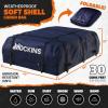 imageMockins 30 CuFt Navy Waterproof Rooftop Cargo Bag For Use With or Without Roof Rack  60quotx43quotx20quot Vinyl Car Rooftop Cargo Carrier Bag  Car Topper Luggage Carrier Waterproof Set wStraps Hooks ampamp More