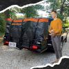 imageMockins 30 CuFt Trailer Hitch Cargo Carrier Bag  60quotx24quotx36quot Weatherproof Cargo Bag for Hitch Carrier  Waterproof Truck Bed Storage  Vinyl Vehicle Soft Shell Carriers Set for Road Trips ampamp Camping30 Cu Ft  BlackOrange  6 Packing Cubes