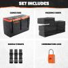 imageMockins 30 CuFt Trailer Hitch Cargo Carrier Bag  60quotx24quotx36quot Weatherproof Cargo Bag for Hitch Carrier  Waterproof Truck Bed Storage  Vinyl Vehicle Soft Shell Carriers Set for Road Trips ampamp Camping30 Cu Ft  BlackOrange  6 Packing Cubes
