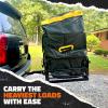 imageMockins 30 CuFt Trailer Hitch Cargo Carrier Bag  60quotx24quotx36quot Weatherproof Cargo Bag for Hitch Carrier  Waterproof Truck Bed Storage  Vinyl Vehicle Soft Shell Carriers Set for Road Trips ampamp Camping30 Cu Ft  BlackYellow