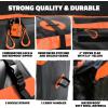 imageMockins 30 CuFt Trailer Hitch Cargo Carrier Bag  60quotx24quotx36quot Weatherproof Cargo Bag for Hitch Carrier  Waterproof Truck Bed Storage  Vinyl Vehicle Soft Shell Carriers Set for Road Trips ampamp Camping30 Cu Ft  BlackOrange  6 Packing Cubes