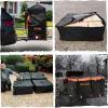 imageMockins 30 CuFt Trailer Hitch Cargo Carrier Bag  60quotx24quotx36quot Weatherproof Cargo Bag for Hitch Carrier  Waterproof Truck Bed Storage  Vinyl Vehicle Soft Shell Carriers Set for Road Trips ampamp Camping30 Cu Ft  BlackOrange  6 Packing Cubes