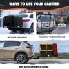 imageMockins 30 Cubic Ft Square Trailer Hitch Cargo Carrier Bag Waterproof ampamp All Weather  40quotx40quotx32quot 500D PVC Cargo Bag for Hitch Carrier  Spacious Truck Bed Waterproof Storage wBuckle Straps ampamp Lock40L X 40W X 6H Hitch Carrier  30 Cu Ft Bag
