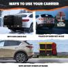imageMockins 30 Cubic Ft Square Trailer Hitch Cargo Carrier Bag Waterproof ampamp All Weather  40quotx40quotx32quot 500D PVC Cargo Bag for Hitch Carrier  Spacious Truck Bed Waterproof Storage wBuckle Straps ampamp Lock40L X 40W X 6H Hitch Carrier