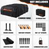imageMockins 35 CuFt Black Waterproof Rooftop Cargo Carrier Bag  60quotx42quotx24quot Car Roof Bag for Use with or wo Roof Rack  Car Topper Luggage Carrier Waterproof Storage Set wMat Straps Hooks ampamp More