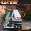 imageMockins 45 CuFt XL Waterproof Rooftop Cargo Bag  75quotx48quotx22quot Heavy Duty Rooftop Cargo Carrier for Use with or wo Roof Rack  Car Roof Bag Set Includes Top of Car Storage Mat Lock Hooks ampamp Straps