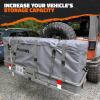 imageMockins 60quotx20quotx6quot Folding Trailer Hitch Cargo Carrier w 20 CuFt Waterproof Cargo Bag for Hitch Carrier  500 Lbs Capacity Weatherproof Luggage Rack for SUV Car ampamp Truck wCar Trailer AccessoriesGray