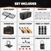 imageMockins 60quotx20quotx6quot Heavy Duty Trailer Hitch Cargo Carrier wLicense Plate Holder ampamp 16 CuFt Waterproof Cargo Bag for Hitch Carrier  AllWeather 500 Lbs Cap Folding Luggage Rack for SUV Car ampamp TruckExtra Large 60 L X 24 W X 6 H
