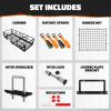 imageMockins 60quotx24quotx14quot High Rail Folding Car Trailer Hitch Cargo Carrier wRear Lights Plate Bracket ampamp 30 CuFt Waterproof Cargo Bag for Hitch Carrier  500Lbs Capacity Luggage Rack for SUV Car Truck RVExtra Large 60 L X 24 W X 14 H