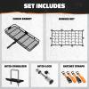 imageMockins 60quotx24quotx6quot Heavy Duty Trailer Hitch Cargo Carrier with 500 Lbs Capacity  Great for Camping Road Trips Moving ampamp More  Hauling Set Includes Straps Net Lock ampamp StabilizerExtra Large 60 L X 24 W X