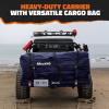 imageMockins 60quotx30quotx6quot Navy Folding Cargo Hitch Carrier ampamp 30 CuFt Trailer Hitch Cargo Carrier Bag  500Lbs Cap Folding Luggage Rack with Waterproof Luggage Bag for Truck Bed License Plate Bracket ampamp More