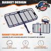 imageMockins 60quotx30quotx6quot Navy Folding Cargo Hitch Carrier ampamp 30 CuFt Trailer Hitch Cargo Carrier Bag  500Lbs Cap Folding Luggage Rack with Waterproof Luggage Bag for Truck Bed License Plate Bracket ampamp More