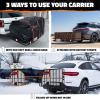 imageMockins 60quotx36quotx6quot XL Folding Trailer Hitch Cargo Carrier ampamp 35 CuFt Tow Hitch Cargo Carrier Bag  500 Lbs Capacity Luggage Rack for SUV Car Truck ampamp Soft Waterproof Trailer Rack Bag with AccessoriesXLarge 60L x 36W x 6H