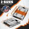 imageMockins 64quotx39quotx6quot Extendable Roof Rack Cargo Carrier for Top of Vehicle  250lbs Cap Car Top Carrier  Rooftop Cargo Basket for SUV Car Van ampamp More  Roof Basket Set wRatchet Straps ampamp Bungee Net50 x 36 x 45