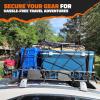 imageMockins 64quotx39quotx6quot Extendable Roof Rack Cargo Carrier for Top of Vehicle  250lbs Cap Car Top Carrier  Rooftop Cargo Basket for SUV Car Van ampamp More  Roof Basket Set wRatchet Straps ampamp Bungee Net64 x 39 x 6
