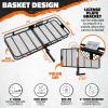 imageMockins 70quotx30quotx6quot XXL Folding Trailer Hitch Cargo Carrier 500Lbs Capacity AllWeather Luggage Rack for SUV ampamp Car Cargo Racks for Trailer Hitch wStabilizer ampamp Straps Cargo Basket Fits 2quot Receiver