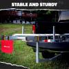 imageMockins 750Lbs Cap Truck Bed Extender Hitch Mount 2in1 AllWeather Steel Trailer Hitch Extender w Stabilizer ampamp Straps Bed Extenders for Trucks ampamp SUVs for Ladder Canoe Pipes Lumber ampamp Kayak RackGray