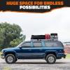 imageMockins 90quotx50quotx6quot XXL Heavy Duty Roof Rack Cargo Carrier for Top of Vehicle Storage  250 Lbs Cap Steel Car Roof Basket wStraps  Weatherproof Rooftop Cargo Basket for SUV RV ampamp Large Vehicles