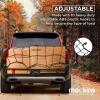 imageMockins Black Heavy Duty 208quot X 368quot Bungee Cargo Net Stretches to 45quot X 75quot The Cargo Carrier Net Comes with 10 Hooks and can be Used with Any Car or Van SUV and Truck